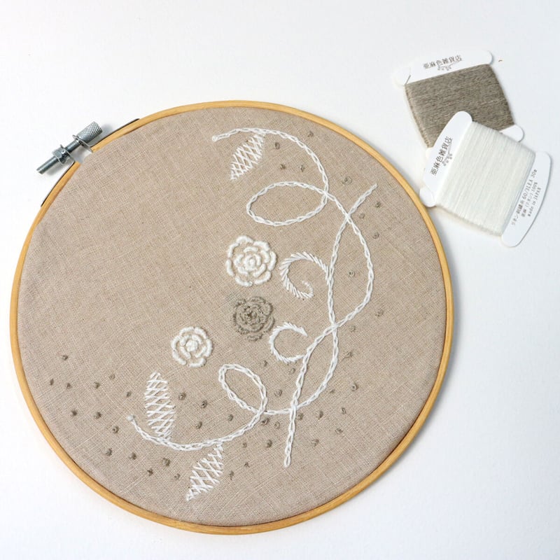 リネン刺繍糸 60/3L 30mカード巻き （2） | 亜麻色雑貨店