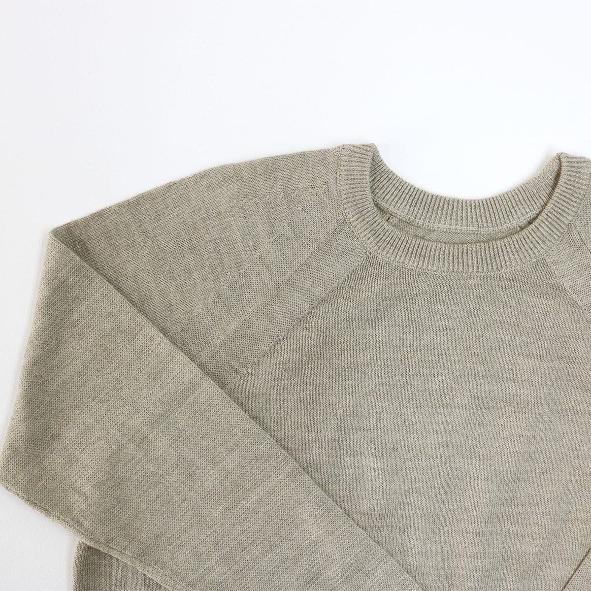 AZ-02-003 ウールリネン プルオーバー：Beige | 亜麻色雑貨店
