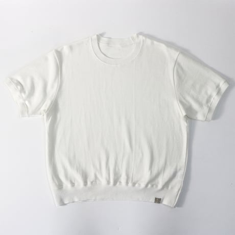 AZ-02-001 リネンコットン プレーティングTシャツ：ホワイト