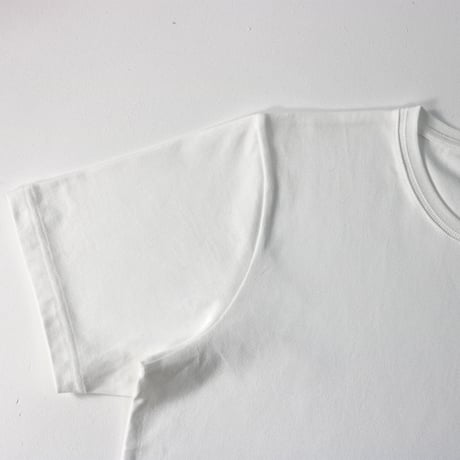 AZ-02-002 インド超長綿 半袖Tシャツ：ホワイト