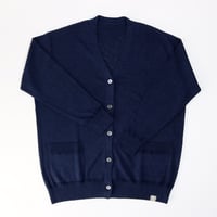 AZ-02-004　リネンカーディガン：Ultramarine
