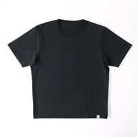 AZ-02-002 インド超長綿 半袖Tシャツ：ブラック