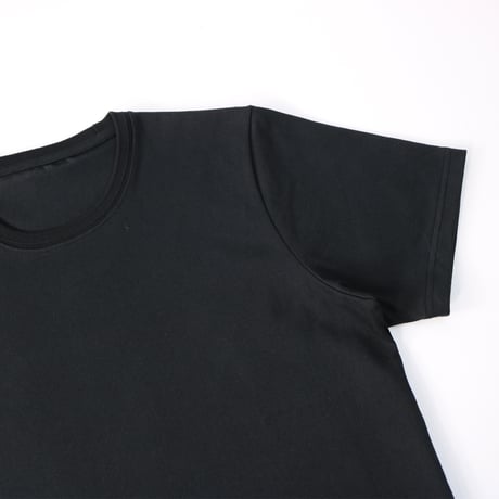 AZ-02-002 インド超長綿 半袖Tシャツ：ブラック