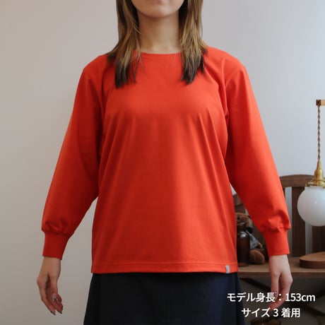 AZ-02-005 七分袖RibreTシャツ：Mocha