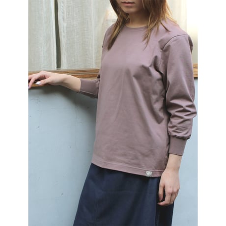 AZ-02-005 七分袖RibreTシャツ：Mocha