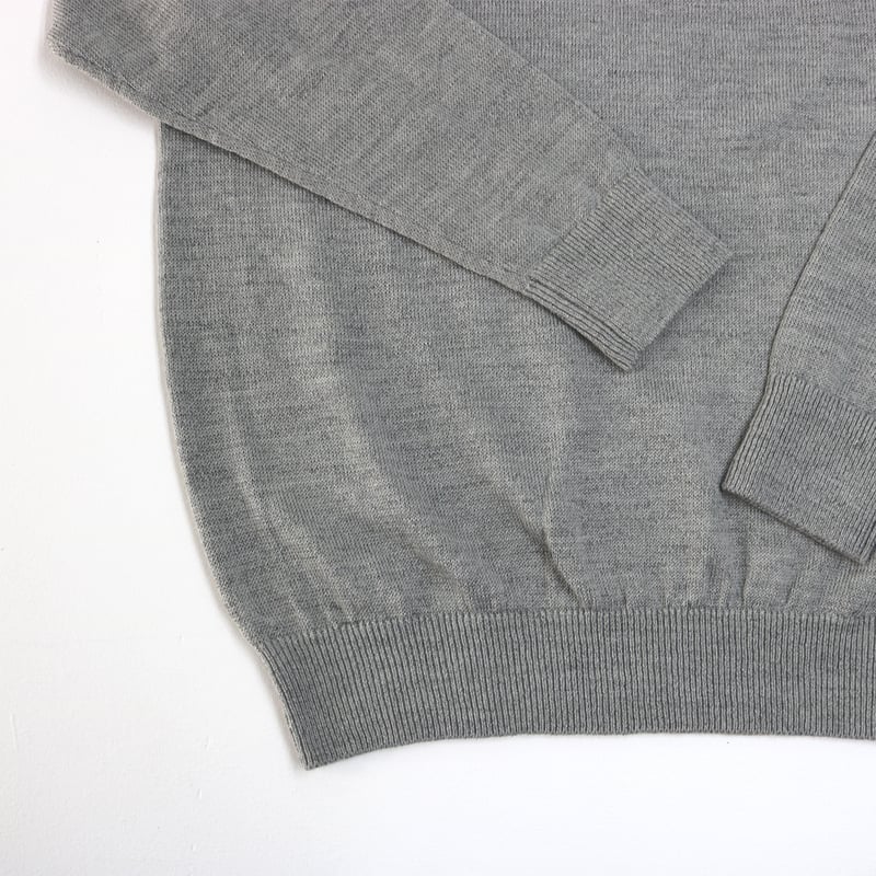 AZ-02-003 ウールリネン プルオーバー：Grey | 亜麻色雑貨店