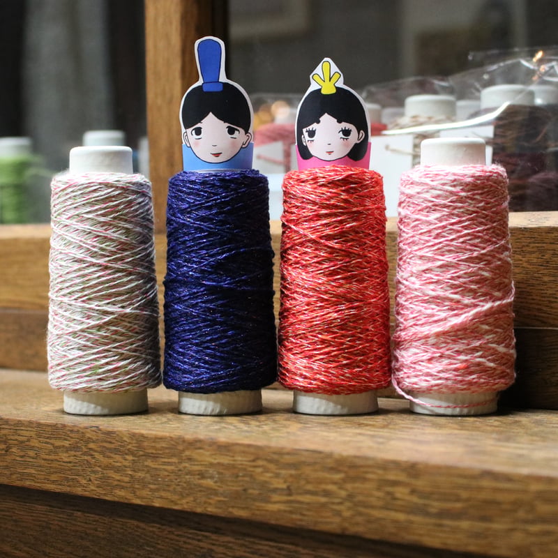 3月のひな祭り / 中細-合太/ 30g巻き / 4本セット / 単品 | 亜麻色雑貨店