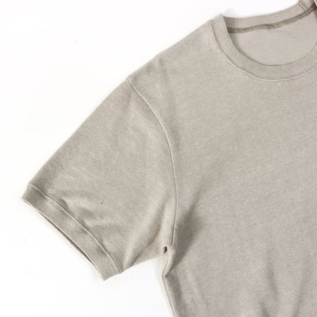 AZ-02-001 リネンコットン プレーティングTシャツ：アッシュ