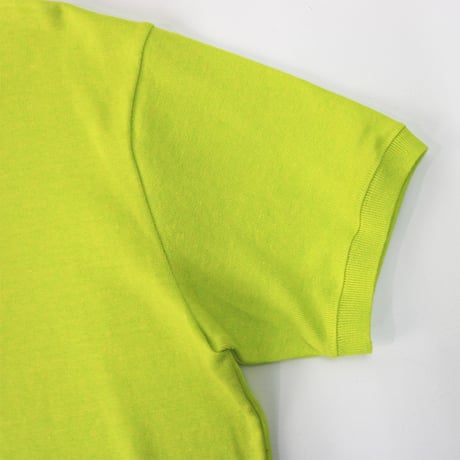 AZ-02-001 リネンコットン プレーティングTシャツ：ライム