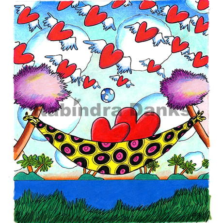 HEART PARADISE（版画・版上サイン）