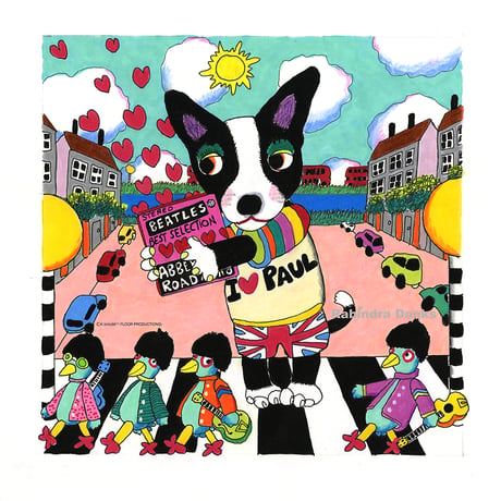 I ❤️ BEATLES    版画（版画・版上サイン）