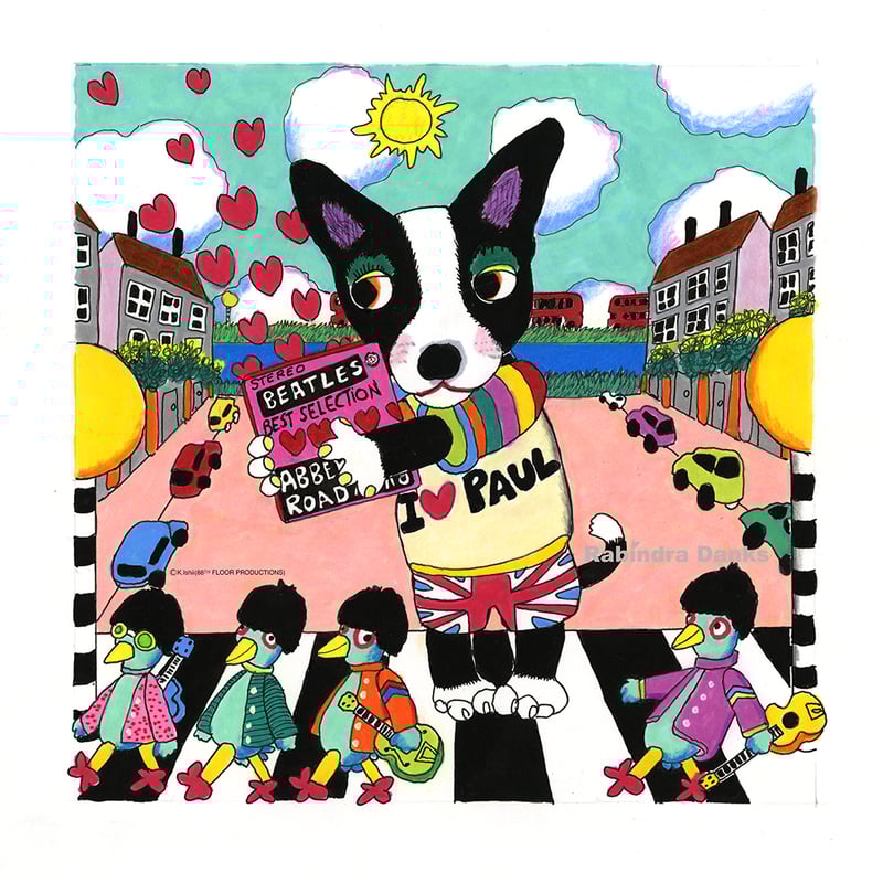 I ❤️ BEATLES 版画（版上サイン） | RabindraDanks SHOP