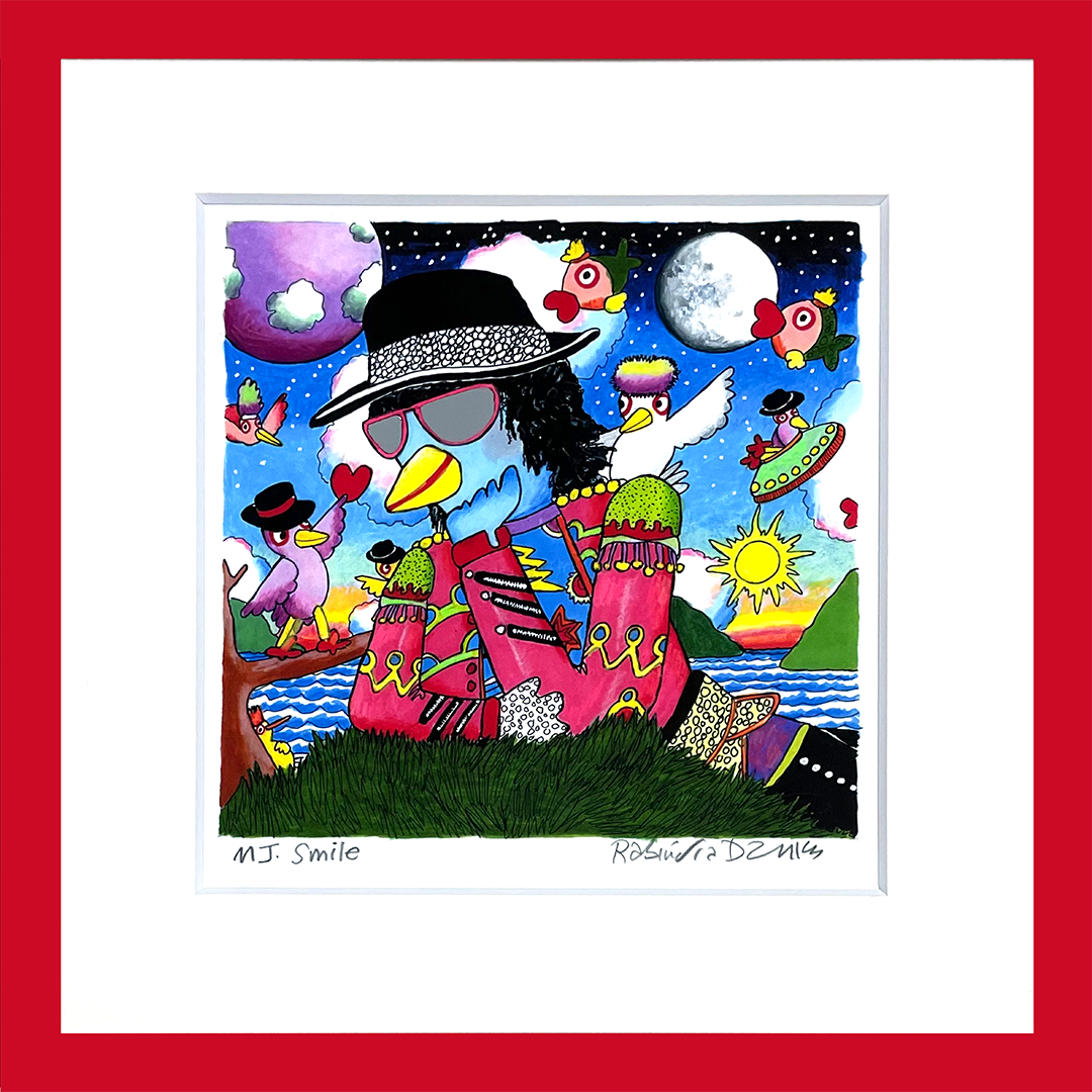 アート・デザイン・音楽 the majic smiles:mark brthwick) MJ SMILE（版画・版上サイン） | RabindraDanks SHOP