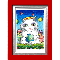 WE LOVE EARTH(CAT)　　（複製画）