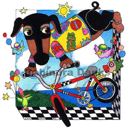 FRANKY FUN BIKE（版画・版上サイン）
