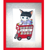 POP UP BUS  JONGO  LET IT BE（版画・版上サイン）