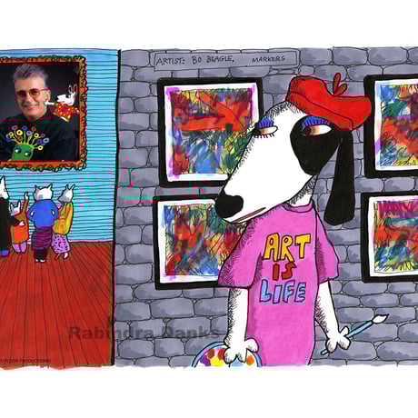 ART IS LIFE（版画・版上サイン）