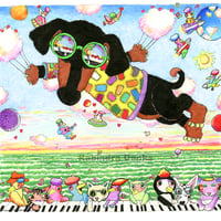 SKY DOG BOOGIE（版画・版上サイン）