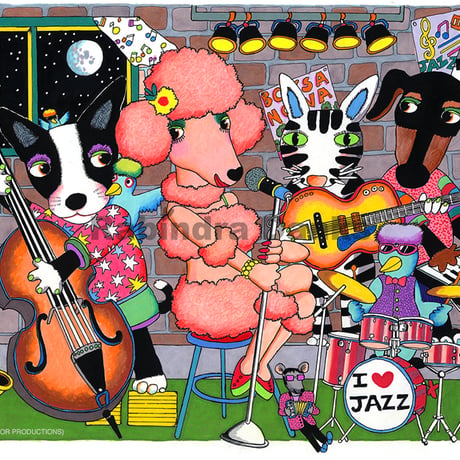 I LOVE JAZZ（版画・版上サイン）