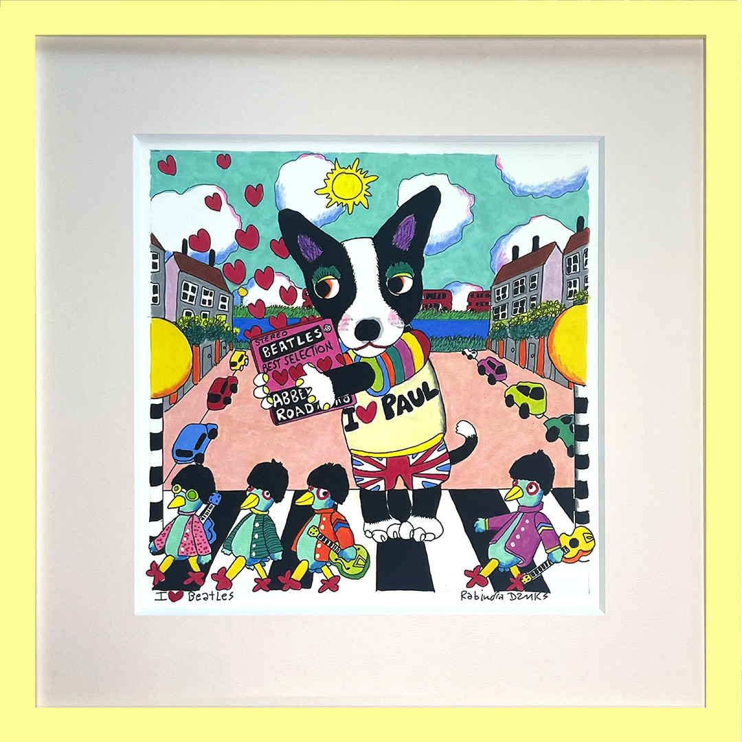 I ❤️ BEATLES 版画（版上サイン） | RabindraDanks SHOP