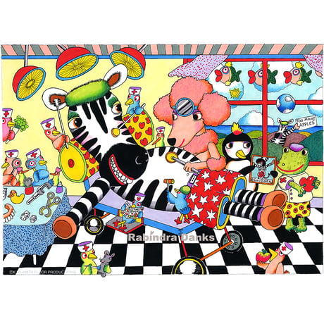 TOO MANY APPLES II     (版画   版上サイン)