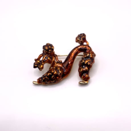 vintage poodle brooch