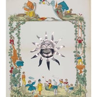 sun vintage brooch