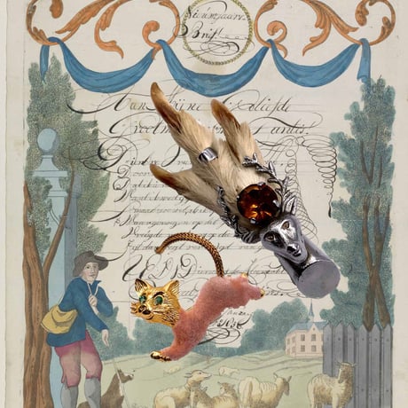 animal hand brooch