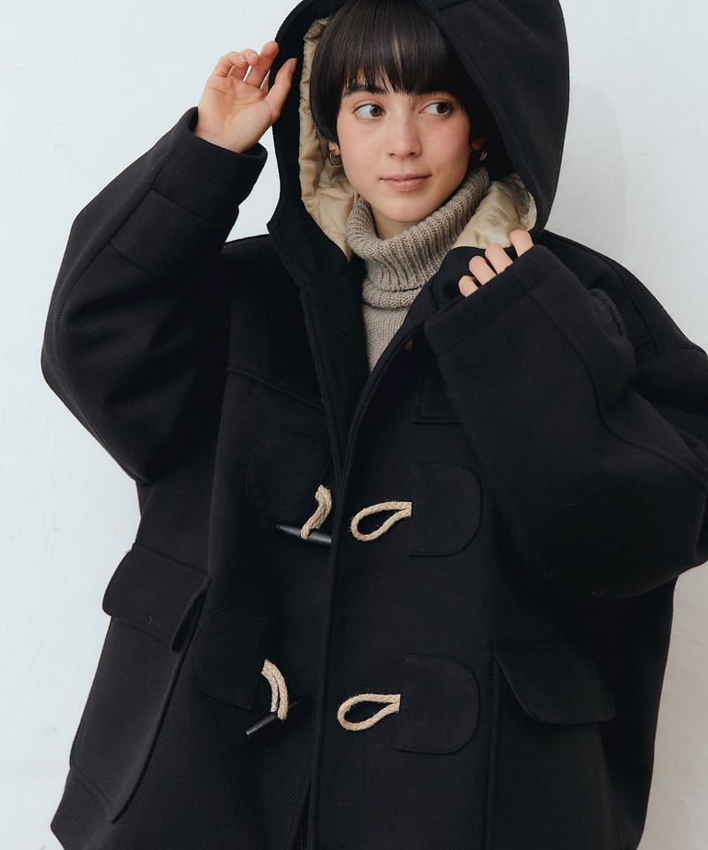 KALENO カレノ ダッフルコート over duffel coat 黒