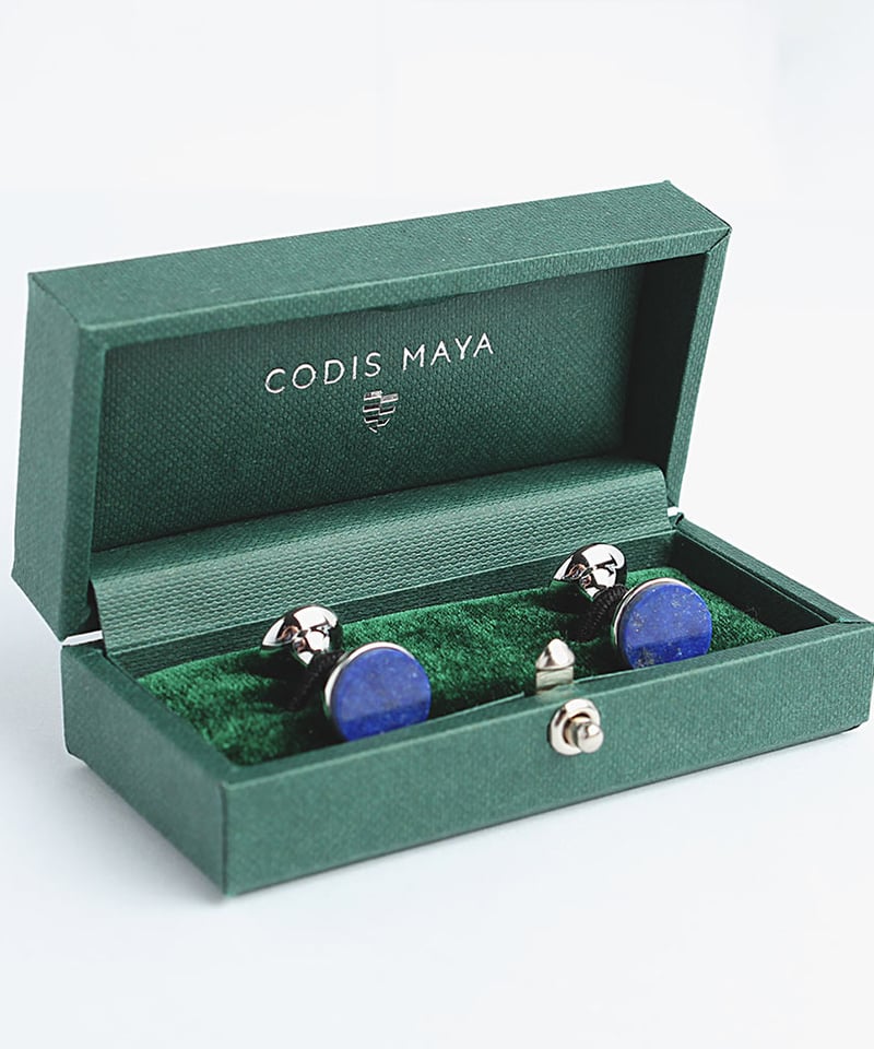 CODIS MAYA ラピスラズリ カフリンクス CODIS MAYA (コーディス・マヤ) ラピスラズリ ボウカフリンクス