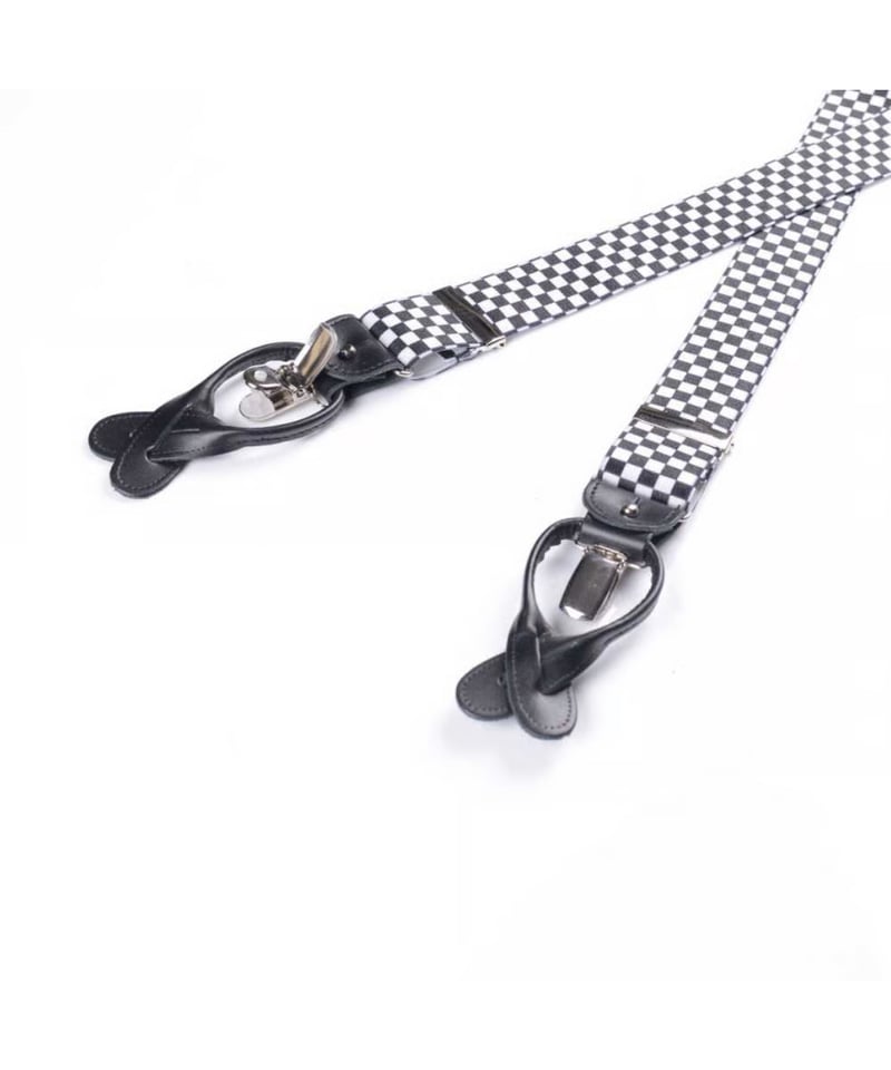  THURSTON チェック柄サスペンダー ALBERT THURSTON ギンガムチェック柄2WAYサスペンダー | ColoRItur