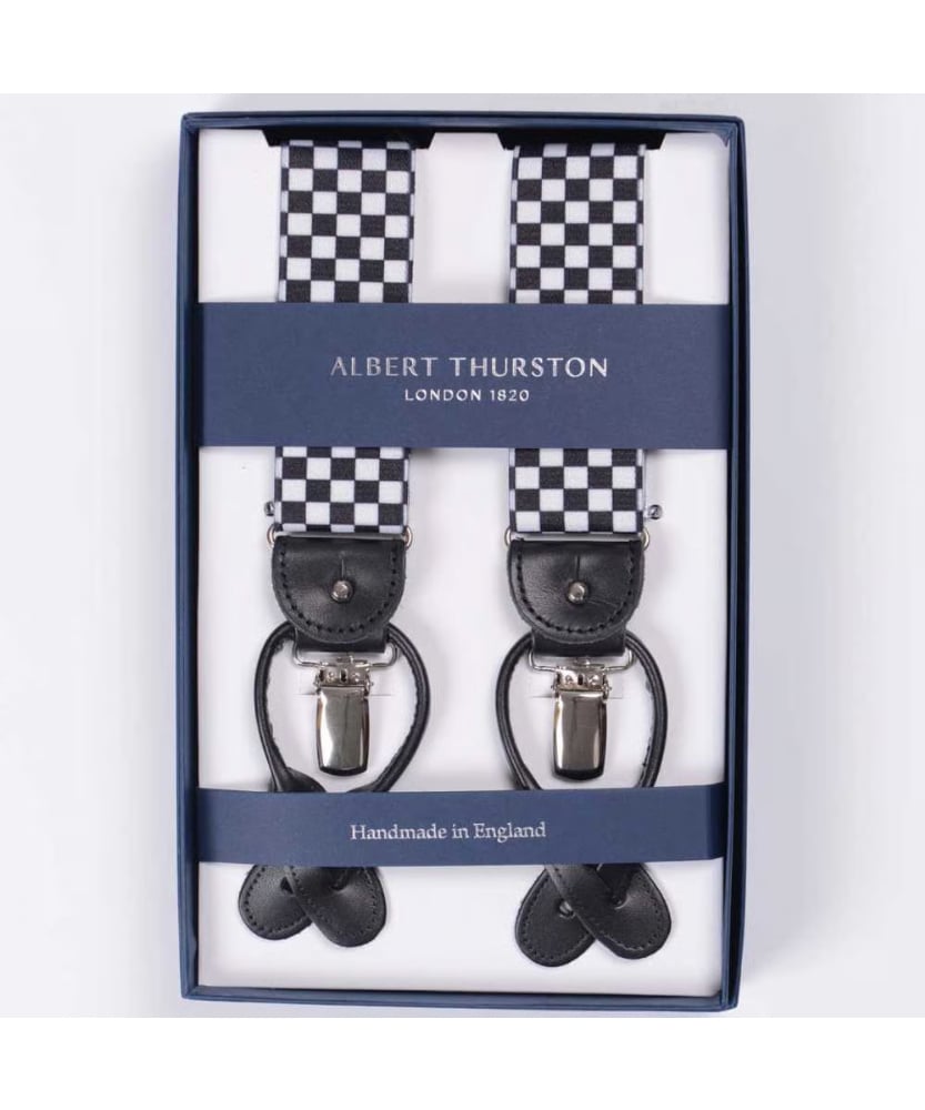 ALBERT THURSTON ギンガムチェック柄2WAYサスペンダー | ColoRItur