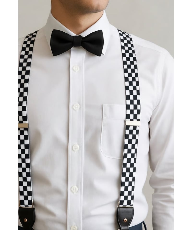 【早い者勝ち】 THURSTON 花柄サスペンダー サスペンダー 英国製アルバートサーストン ウーヴェン6ボタン留