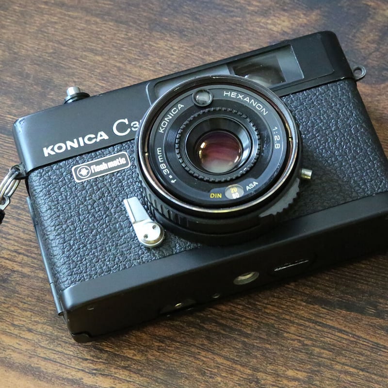 ☆露出計OK❕ 完動品☆ KONICA C35 flash matic ブラック