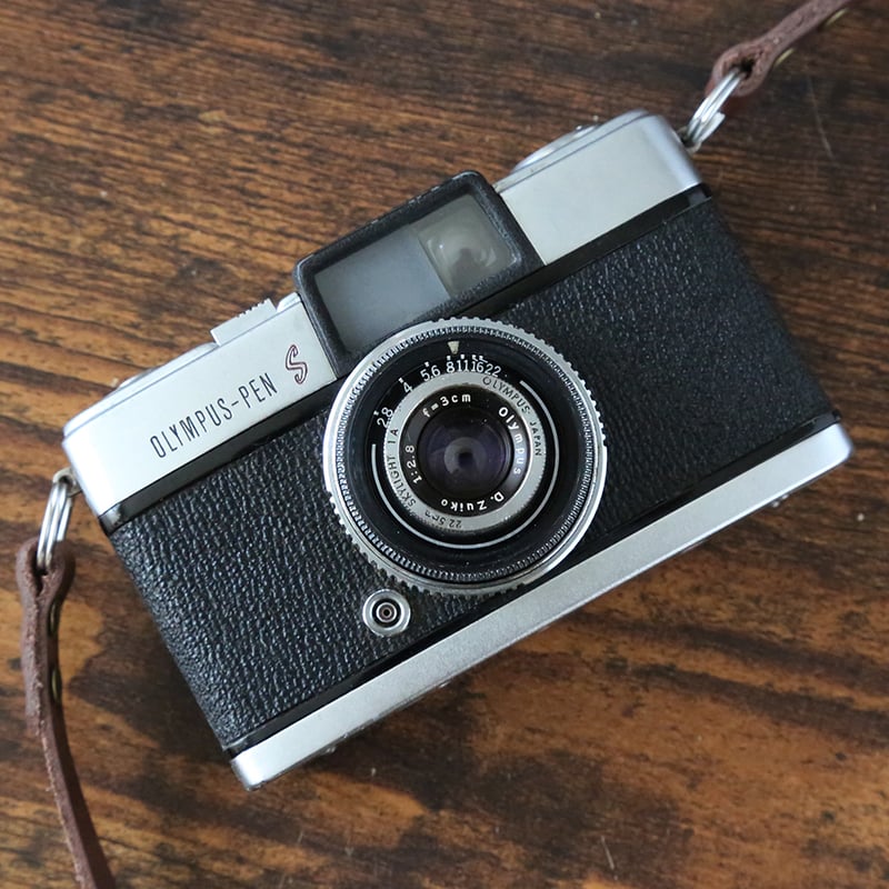 OLYMPUS】 PEN S 2.8フィルムカメラ（分解整備済・オリジナル 