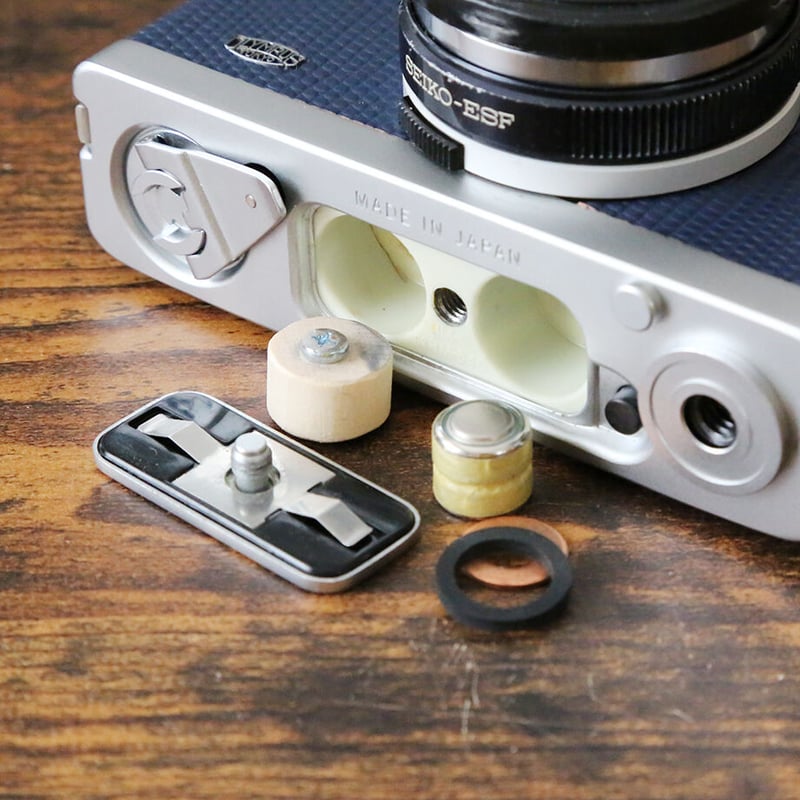 OLYMPUS】 35EC フィルムカメラ（分解整備済・ネイビーブルーリザード 