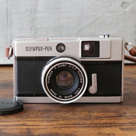 【OLYMPUS】 PEN EED フィルムカメラ（分解整備済・オリジナルストラップ・no134）