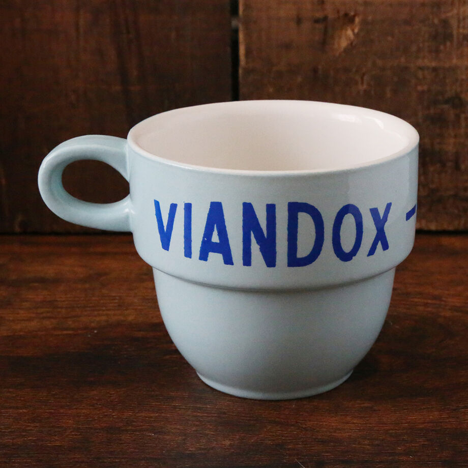 フランス ヴィンテージ VIANDOX スタッキング マグカップ ノベルティ
