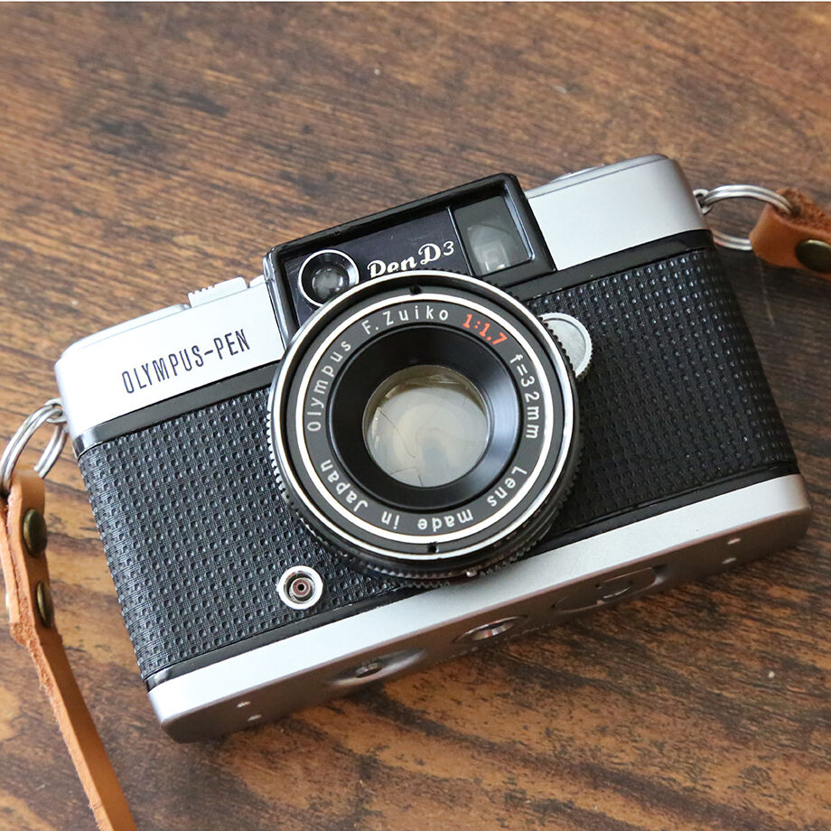 OLYMPUS】 PEN D3 フィルムカメラ(分解整備済・オリジナルストラップ