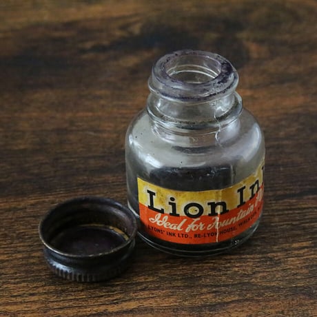 【LION INK】ヴィンテージ・インクボトル