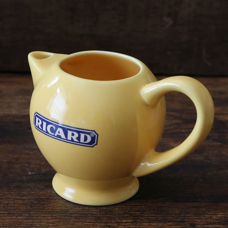 フランス　ヴィンテージ　RICARD ピッチャー　水差し　リカール フランス アンティーク ピッチャー リカール RICARD 陶器 水差し