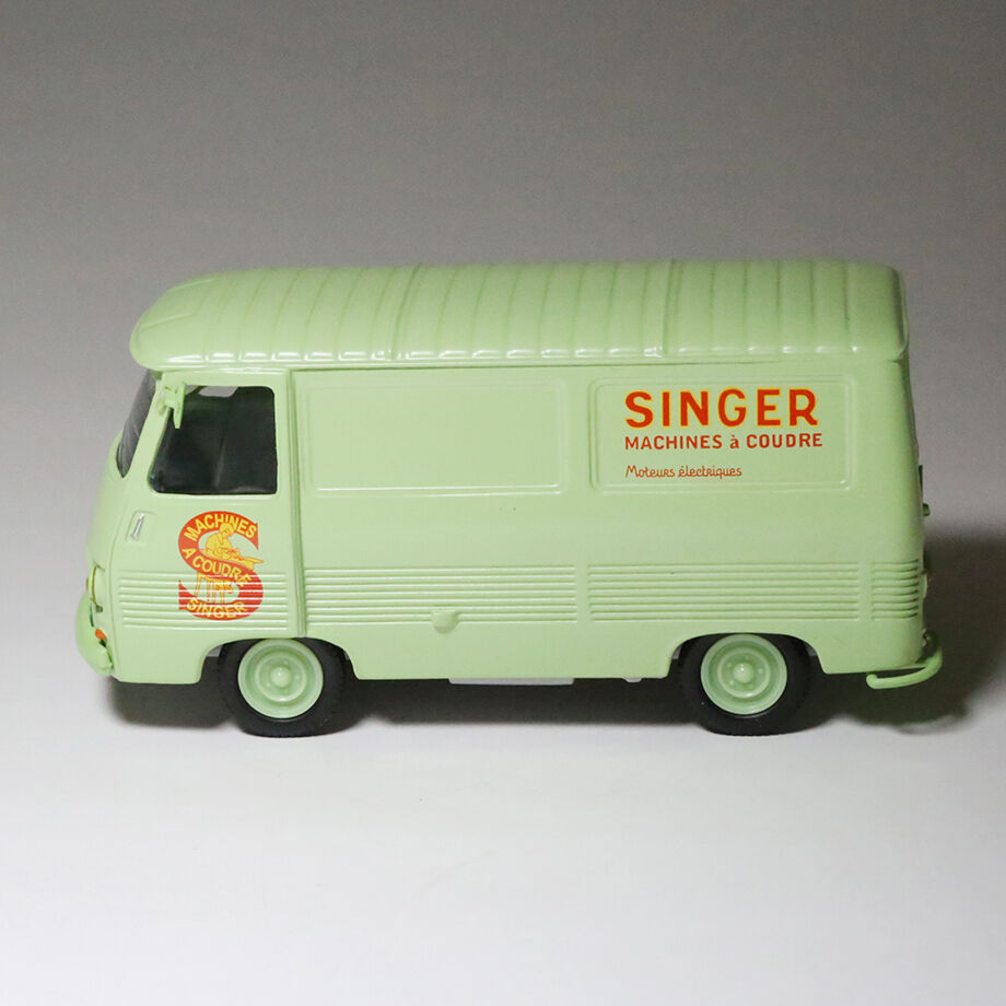 Miniature Eligor Peugeot J7 Avec Machine à Coudre Singer – Échelle 1:43 – Neuf
