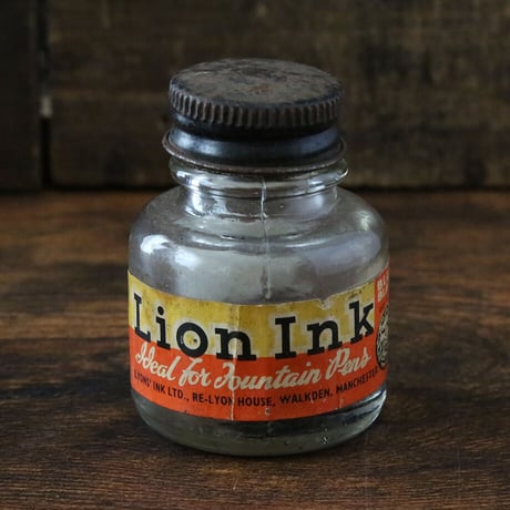 【LION INK】ヴィンテージ・インクボトル