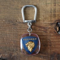【Bourbon】PEUGEOT ブルボンキーホルダー（赤ESSO）