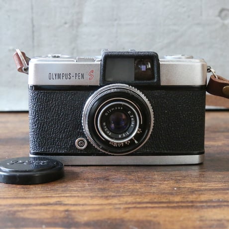 【OLYMPUS】 PEN S 2.8フィルムカメラ（分解整備済・オリジナルストラップ・no137）
