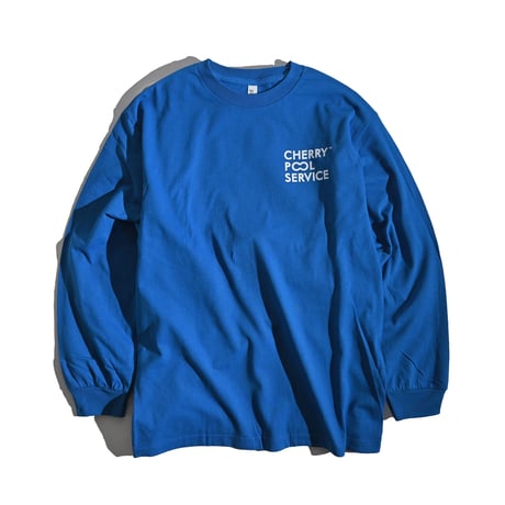 cherry logo l/s tee (royal blue)