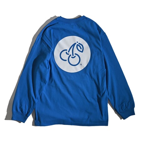 cherry logo l/s tee (royal blue)