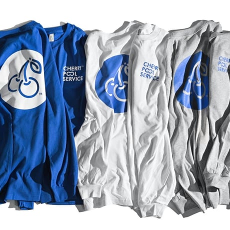 cherry logo l/s tee (royal blue)