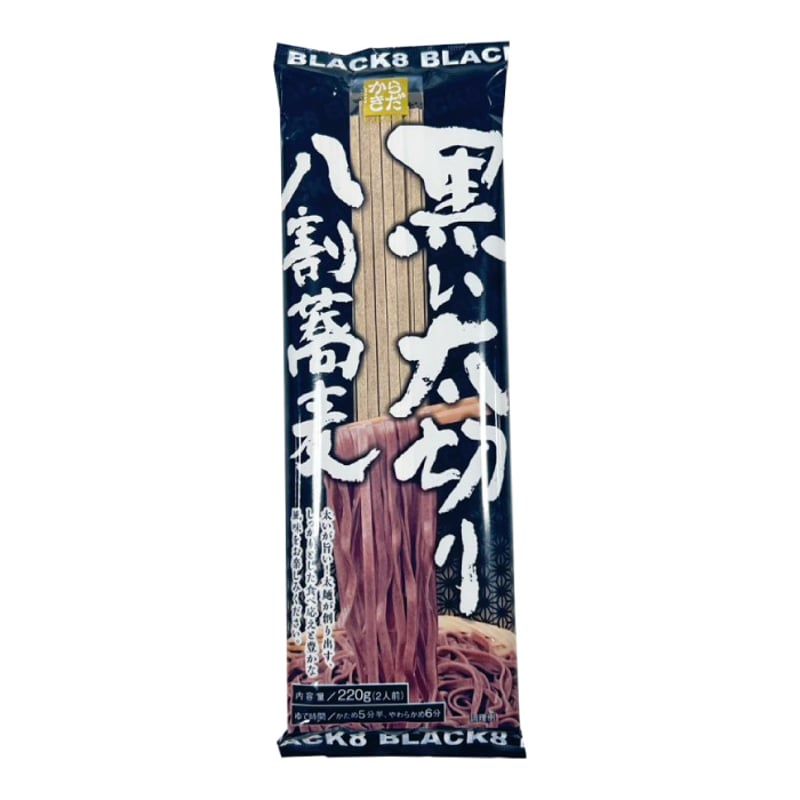 D-122 黒い太切り八割そば【長野】 | 池森そば 公式ショップ