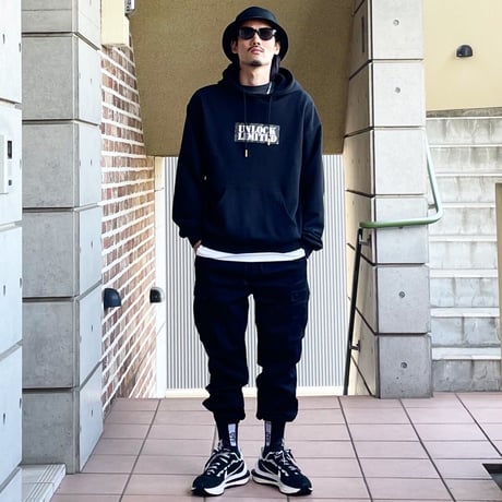 LOGO HOOD(BLACK)